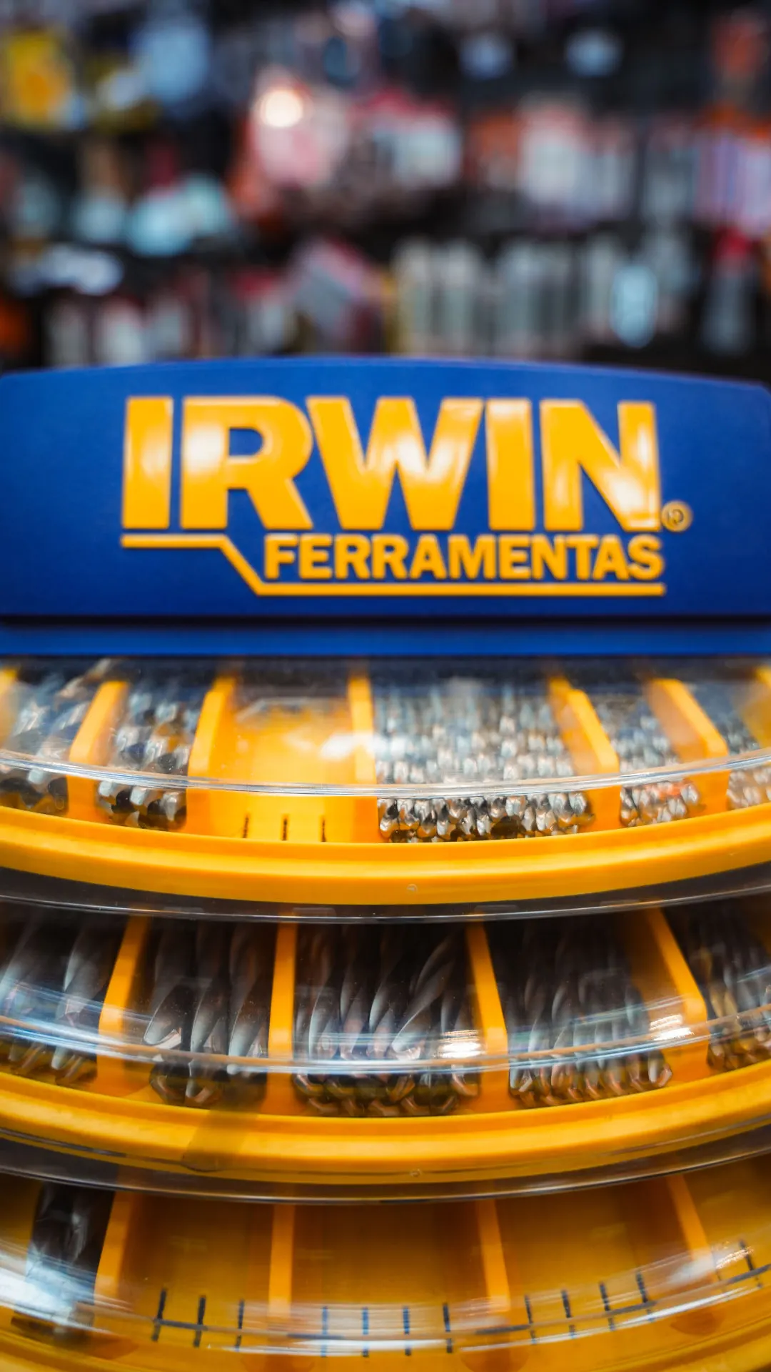 Expositor de brocas e ferramentas Irwin